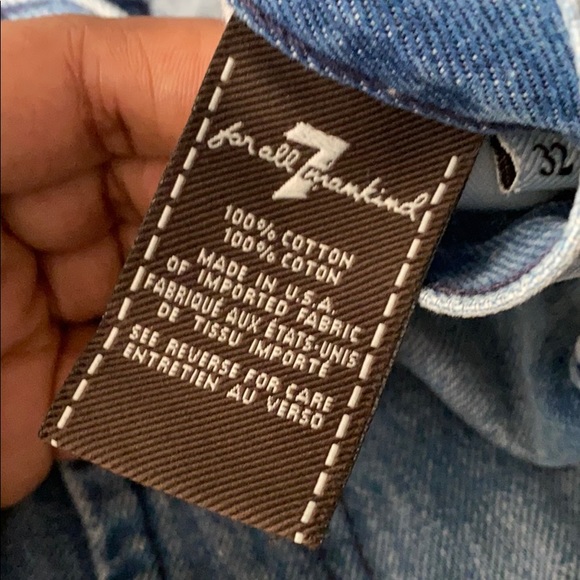 7 For All Mankind Distressed Denim - Picture 8 of 9